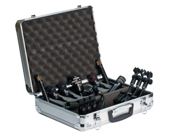 DP7 DRUM KIT, 7-PIECE DRUM MICROPHONE PACKAGE, 1XD6, 1XI5, 2XD2, 1XD4, 2XADX51, 4XDVICE, 3XDCLIP, 1XMC1