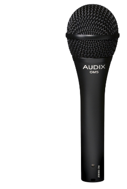 OM5 PROFESSIONAL DYNAMIC VOCAL MICROPHONE, HYPERCARDIOID, WITH CLIP & POUCH.