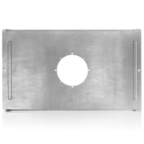 81-4 4" ROUND HOLE T-BAR BRIDGE FEATURES A ROUND CUT-OUT AND ACCEPTS 4" LOUDSPEAKER BAFFLE MODELS