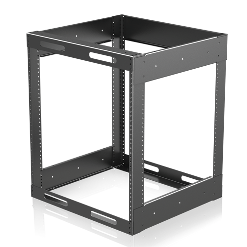 912-18 EASY-TO-ASSEMBLE, STACKABLE UTILITY FRAMES / OPEN CABINET FRAME - 12 RU