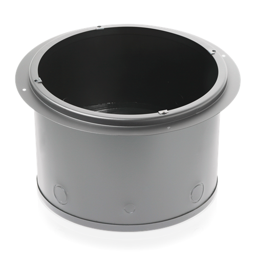 96-8-7 8" FLANGED ROUND ENCLOSURE 7 INCH DEEP W/FIBERGLASS
