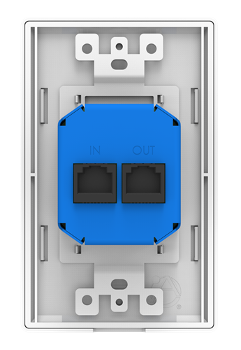 A-XLR-US ATMOSPHERE REMOTE XLR INPUT / WHITE WALL PLATE