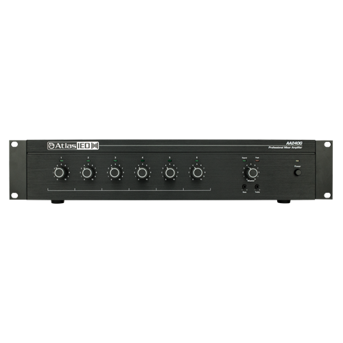 AA240G 6-INPUT 240W MIXER AMPLIFIER W/GLOBAL POWER SUPPLY  25V, 70V, 100V, 8OHM / INCLUDES RACK KIT