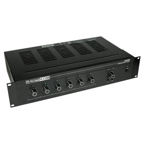 AA240G 6-INPUT 240W MIXER AMPLIFIER W/GLOBAL POWER SUPPLY  25V, 70V, 100V, 8OHM / INCLUDES RACK KIT