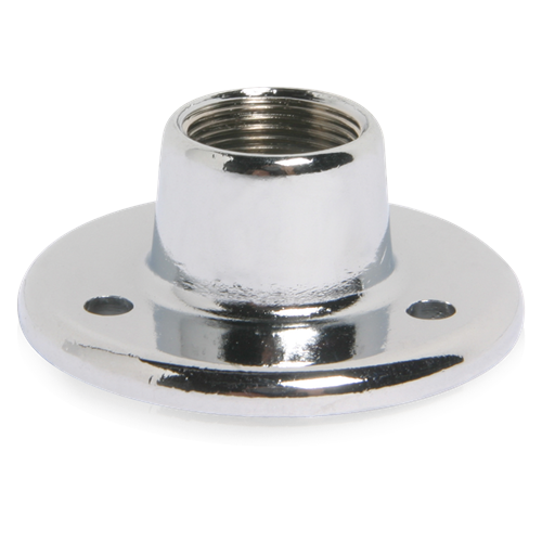 AD-11(AS) CHROME SURFACE MOUNT FEMALE MIC FLANGE 5/8"-27 THREAD 100 PC BULK PACK (PRICE EACH, ORDER QTY 100)