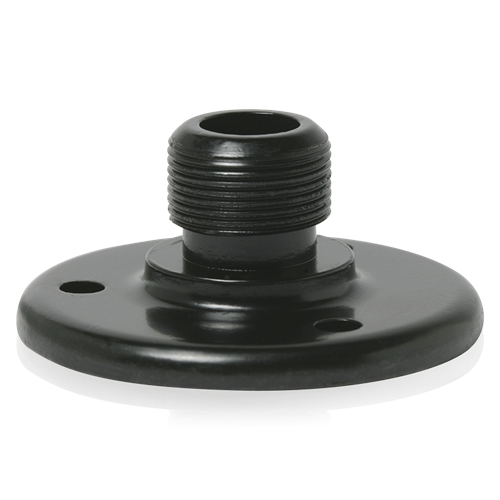 AD-12E SURFACE MOUNT MALE MIC FLANGE 5/8" #27 THREAD/ BULK PACK, EBONY (PRICED EACH, MUST PURCH QTY 100)