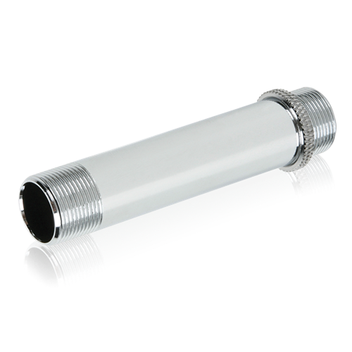 AD-7B 3" LONG TUBE; 5/8" #27 THREAD MALE ON BOTH ENDS, CHROME