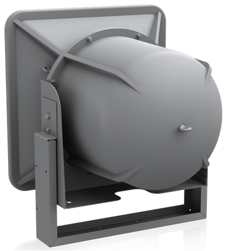 AH99-12T-BSG 12" 2-WAY STADIUM HORN SYSTEM 90° X 90° - BATTLE SHIP GREY
