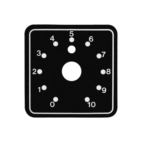 ATPLATE-052 VOLUME CONTROL RACK MOUNTING PLATE HOLDS UP TO 6 RACK MOUNT VOLUME CONTROLS (ATTENUATORS)