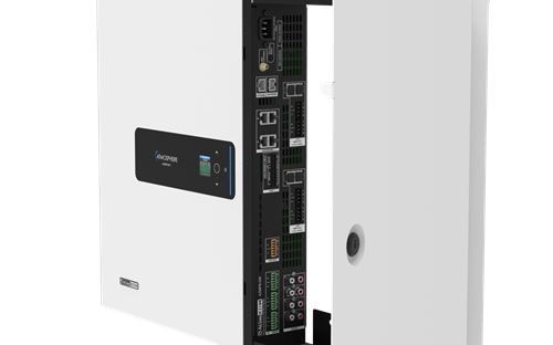 AZMP8-DW ATMOSPHERE 8-ZONE SIGNAL PROCESSOR W/ 1200-WATT AMPLIFIER AND DANTE,ALL-IN-ONE WALL MOUNT CABINET