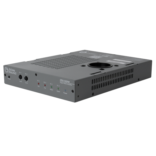 DPA-102PM 2CH 200W NETWORKABLE POWER AMPLIFIER WITH DSP SIGNAL PROCESSING AND POLE MOUNT CAPABILITY