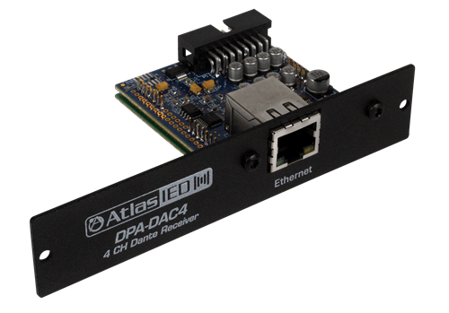 DPA-DAC4 DANTE ENABLED ACCESSORY CARD FOR USE WITH DPA2402/DPA1202/DPA602 & AZA404/AZA804