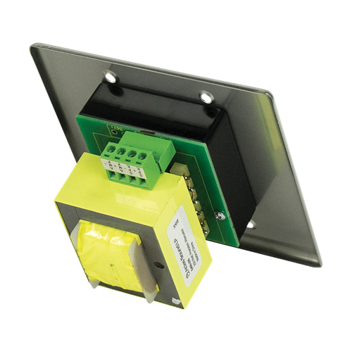 E408-250 PRECISION, PLATE MOUNTED 250W ATTENUATOR, 1.5DB STEPS / 2 GANG STAINLESS STEEL PLATE