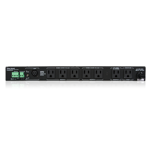 ECS-3 15A POWER SEQUENCER & CONDITIONER WITH 9 OUTLETS (6 REAR / 2 FRONT) / 1 RU