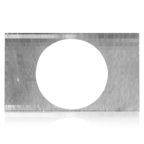 EQ81 8" ROUND HOLE T-BAR BRIDGE FOR FLANGED ENCLOSURES