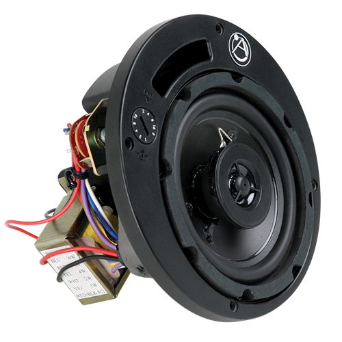 FA42T-6MB 4" COAXIAL CEILING LOUDSPEAKER WITH 70V/100V 16W TRANSFORMER AND 8OHM BYPASS