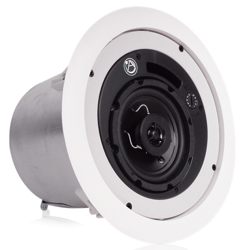 FAP42TEN EN54-24 CERTIFIED 4" COAXIAL IN-CEILING SPEAKER W/ 16-WATT 70/100V TRANSFORMER/PORTED ENCLOSURE
