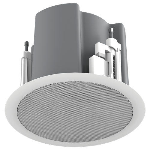 FAP43TUC-W 4.5" COAXIAL IN-CEILING SPEAKER WITH 32-WATT 70V/100V TRANSFORMER, PORTED ENCLOSURE, AND SAFETY