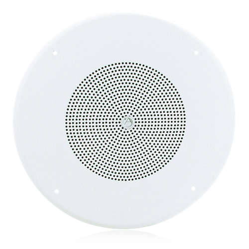 GD87W 8" COAXIAL LOUDSPEAKER WITH 70V, 8W TRANSFORMER AND 62-8 BAFFLE / WHITE GRILLE