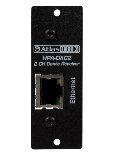 HPA-DAC2 DANTE ENABLED ACCESSORY CARD FOR USE WITH HPA AMPLIFIERS