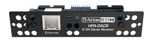 HPA-DAC8 EIGHT-INPUT DANTE ACCESSORY CARD FOR HPA AMPLIFIERS