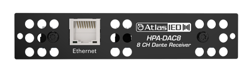 HPA-DAC8 EIGHT-INPUT DANTE ACCESSORY CARD FOR HPA AMPLIFIERS