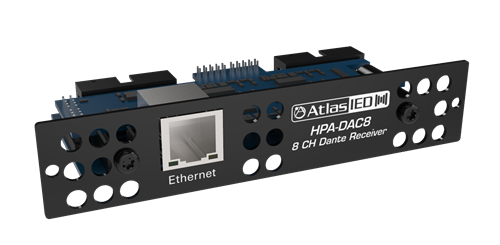 HPA-DAC8 EIGHT-INPUT DANTE ACCESSORY CARD FOR HPA AMPLIFIERS