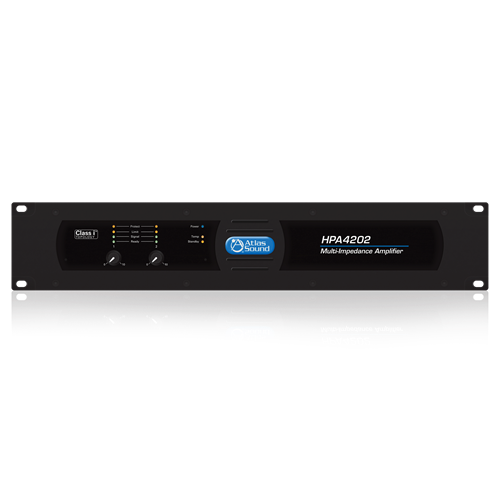 HPA4202 HPA SERIES 2100W X 2 POWER AMPLIFIER - 70.7V/100V AND 2OHM, 4OHM, AND 8OHM OUTPUT CONFIGURABLE
