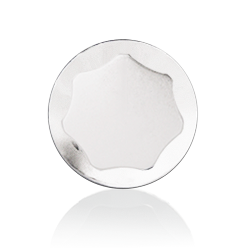 HX22-W SKIRTED KNOB, WHITE, 1-1/8" DIAMETER