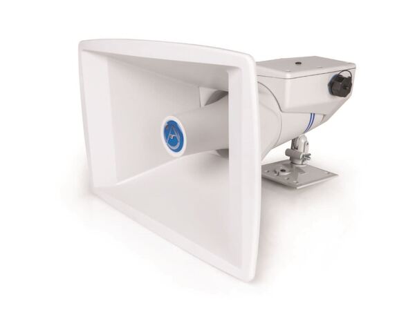 IP-APX POE+ INDOOR/OUTDOOR WEATHER RESISTANT CONSTANT DIRECTIVITY IP HORN WITH ROTATING BELL & MOUNT