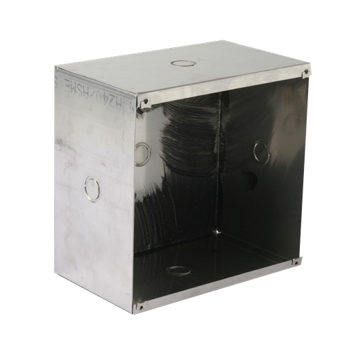 IP-FEST-HVP FLUSH MOUNT STRAIGHT ENCLOSURE FOR IP-HVP ONLY, STAINLESS STEEL, WHITE