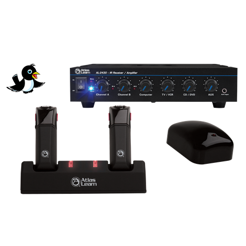 MAGPIE2-1 ATLAS LEARN DUAL MAGPIE WIRELESS MIC AND SINGLE IR DOME KIT