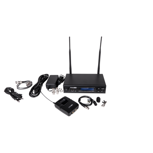 MW100BP-LM WIRELESS MICROPHONE SYSTEM WITH BELT PACK AND  LAVALIER MICROPHONE