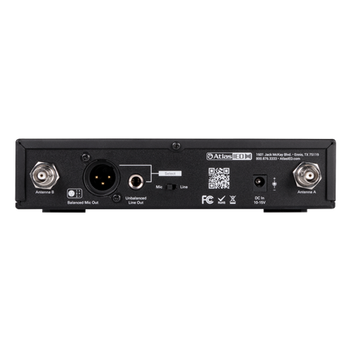 MWRCVR WIRELESS MICROPHONE UHF 100 FREQUENCY 2-WAY SYNC. RECEIVER