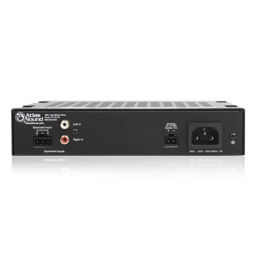PA60G 60W 70V/100V SINGLE CHANNEL POWER AMPLIFIER WITH GLOBAL POWER SUPPLY / RACK KIT SOLD SEPARATELY
