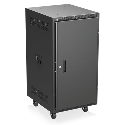 RX21-30 30" DEEP, 21RU MOBILE EQUIPMENT RACK INCLUDES: CASTERS, AND SIDE HANDLES