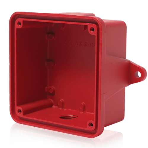 SER SURFACE OUTDOOR ENCLOSURE - RED FOR VOICE / TONE LOUDSPEAKERS