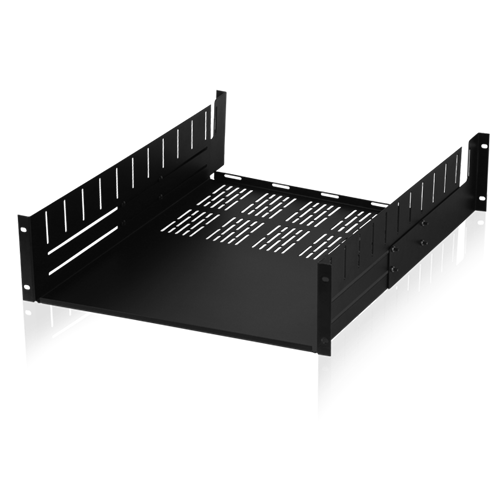 SH2-15 2RU VENTED ALL-PURPOSE RACK SHELF, 15" DEEP, BLACK