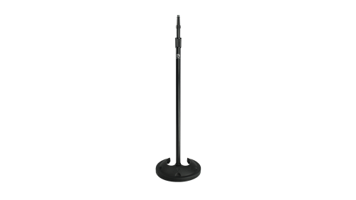 SMS20BIR STACKABLE ROUND BASE HEAVY DUTY MIC STAND PROVIDES EXTRA STABILITY WITH ISOLATION RING / BLACK