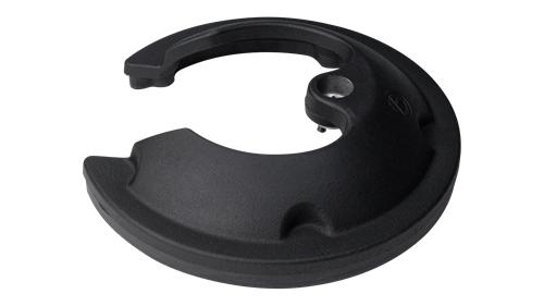 SMS20BIR STACKABLE ROUND BASE HEAVY DUTY MIC STAND PROVIDES EXTRA STABILITY WITH ISOLATION RING / BLACK