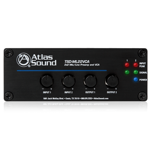 TSD-ML22VCA 2 X 2 MIC/LINE PREAMP AND VCA