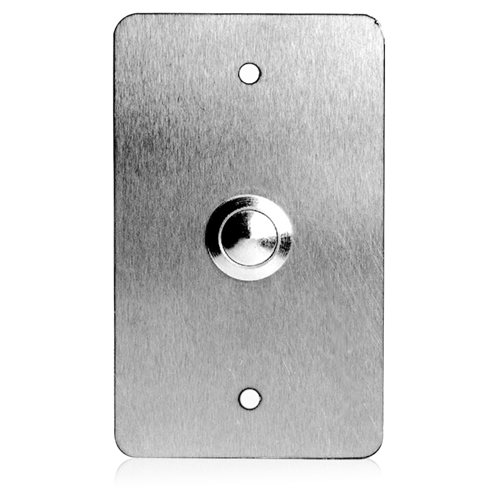 VPB-1A VANDAL PROOF PLATE MOUNTED CALL SWITCH / SINGLE GANG SIZE 12-GAUGE STAINLESS STEEL PLATE