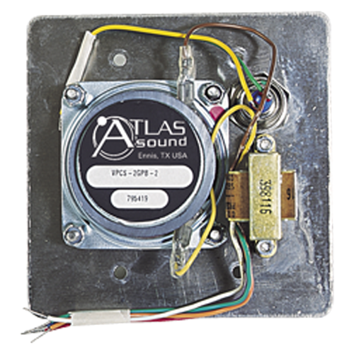 VPCS-2GPB-2 VANDAL PROOF INTERCOM STATIONS WITH CONE LOUDSPEAKER, CALL SWITCH AND 25V TRANSFORMER