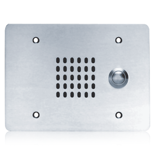 VPCS-3GPB-245 VANDAL PROOF INTERCOM STATIONS WITH CONE LOUDSPEAKER AND CALL SWITCH 25V 3 GANG
