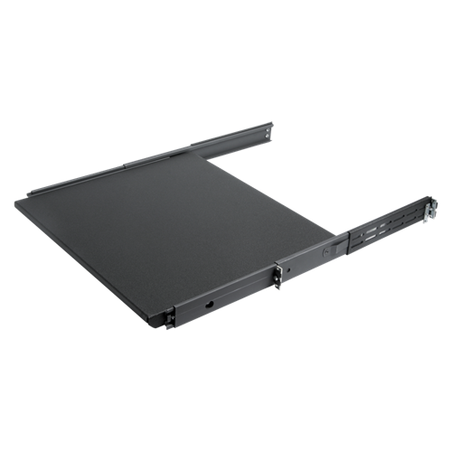 VTD1-16 SLIDING SHELF / TRAY FOR CABINETS WITH FRONT & REAR MOUNTING RAILS - SUPPORTS UP TO 85 LBS (38.56KG)