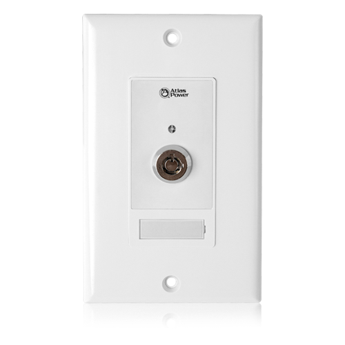 WPD-KSWM WALL PLATE KEY SWITCH, MOMENTARY CONTACT CLOSURE