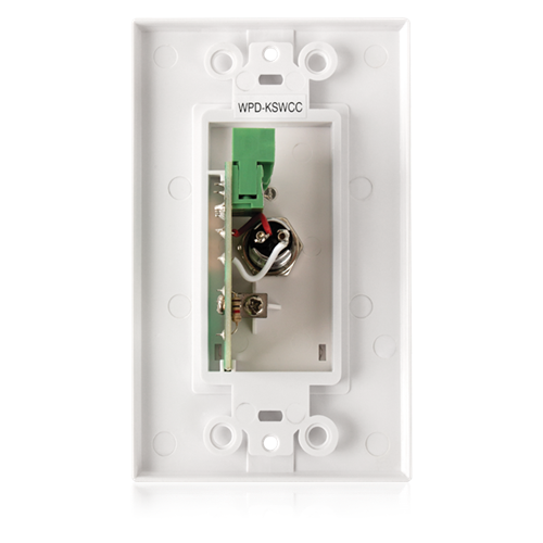 WPD-KSWM WALL PLATE KEY SWITCH, MOMENTARY CONTACT CLOSURE