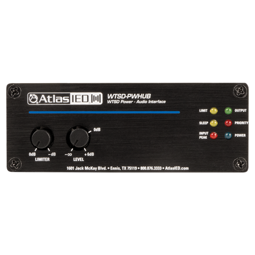 WTSD-PWHUB WTSD AUDIO/POWER & CONTROL INTERFACE - 24VDC POWER SUPPLY REQUIRED AND IS NOT INCLUDED