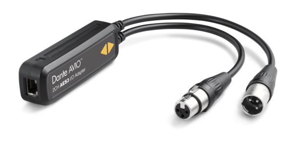 ADP-AES3-AU-2X2 DANTE AVIO AES3 IO ADAPTER 2X2 /SUPPORTS 2X2 IN/OUT /BI-DIRECTIONAL /XLR CONNECTORS /BUILT-IN ASRC