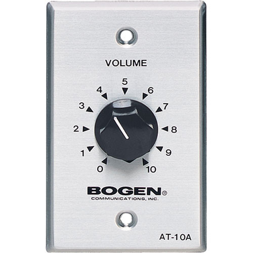 AT10A BOGEN 10W ATTENUATOR/VOLUME CONTROL FOR 25/70V SPEAKER LINE